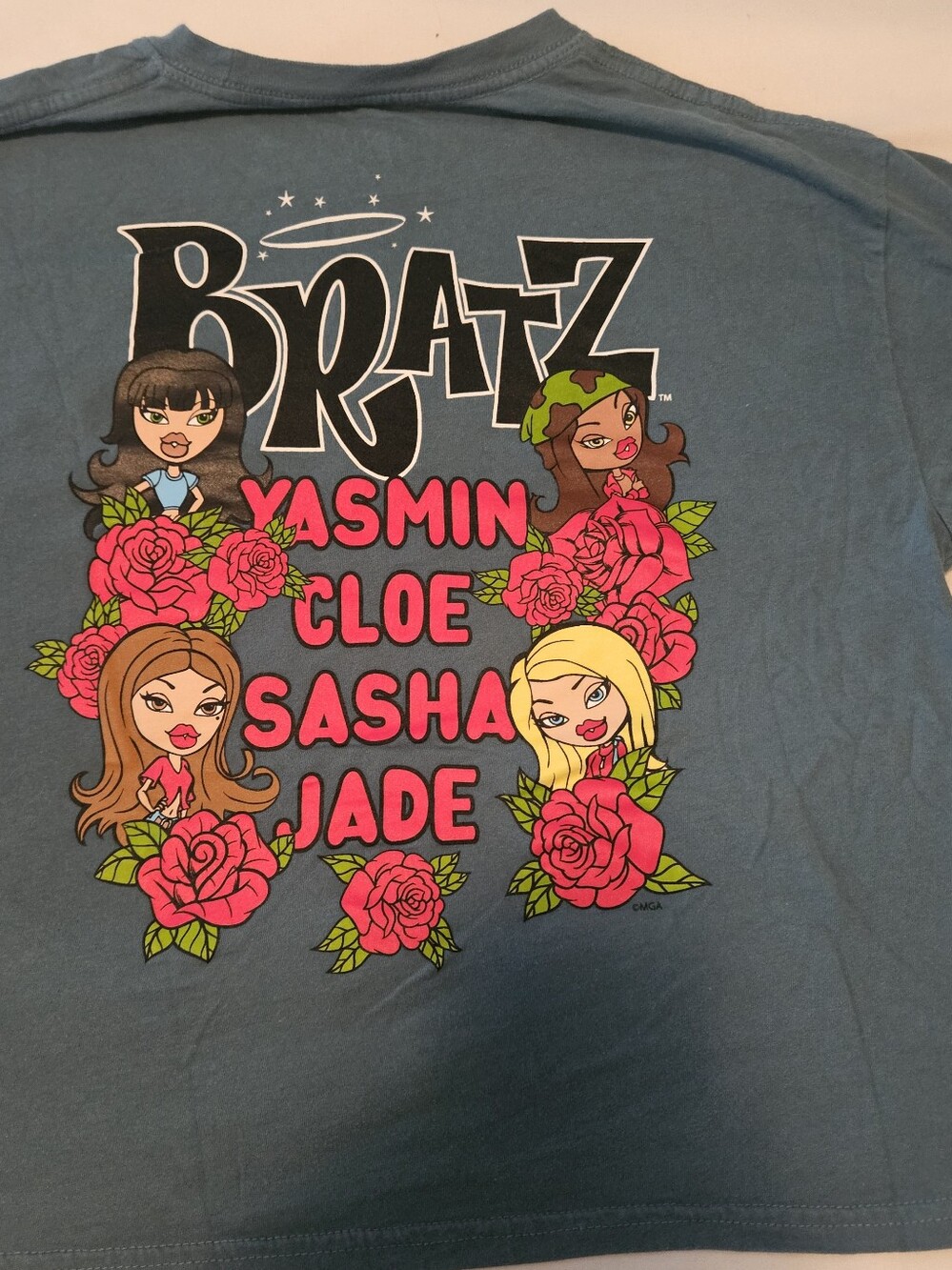 Y2K Bratz Cropped Graphic Tee - Size Medium
